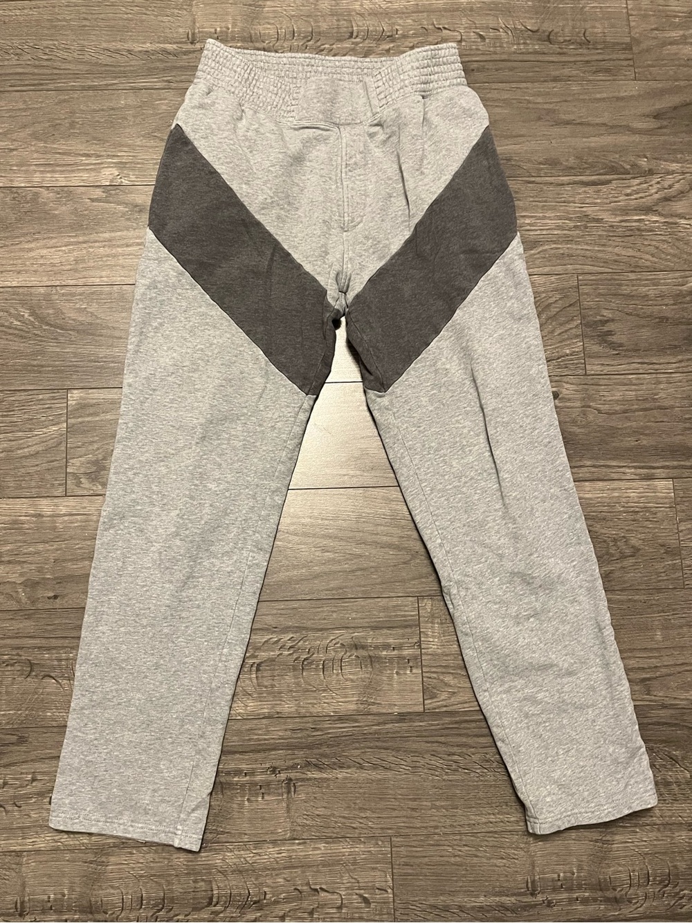 Givenchy Gray Two-Tone Chevron Sweatpants